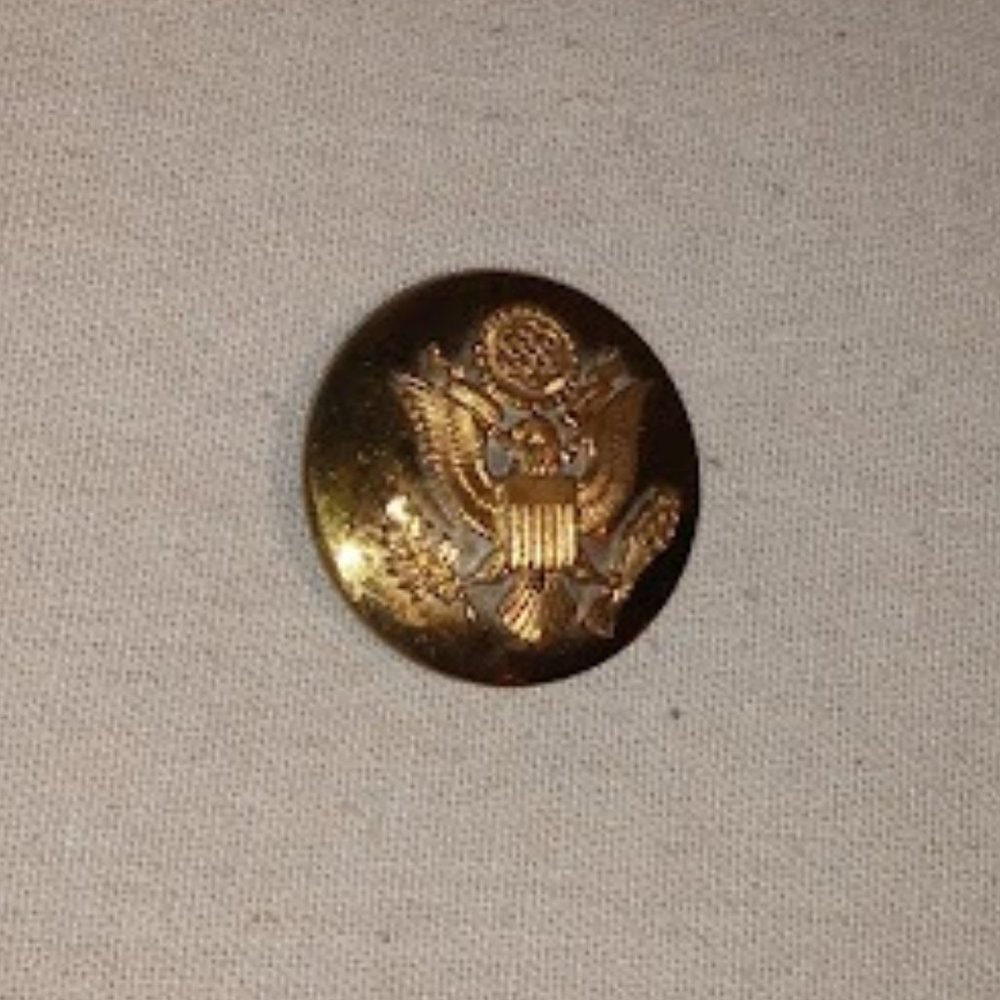 Vintage U. S. Army brass officers hat pin